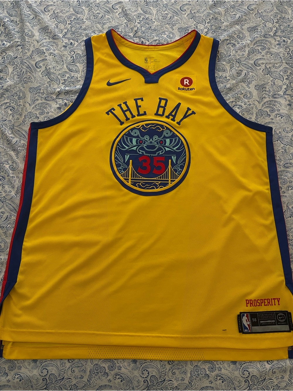 Nike Kevin Durant Warriors The Bay Jersey